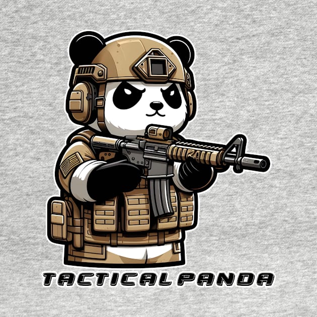 Tactical Panda by Rawlifegraphic